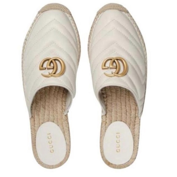 Gucci White Marmont Espadrilles - Picture 2 of 6